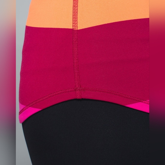 ♥︎ LULULEMON ♥︎ Luon Refresh Racer Tank Stripes with Curved Hem Size 4 - Picture 5 of 12